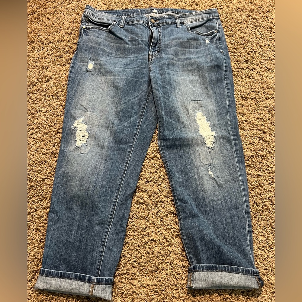 Jennifer Lopez Denim Capri Jeans SZ 16